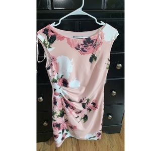 Pink dress with flowers!